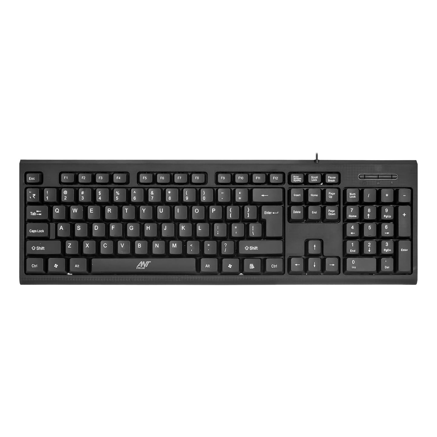 Ant Value Fkbri01 Wired Usb Multi-Device Keyboard (Black) (R-41183733) 1.0 pack