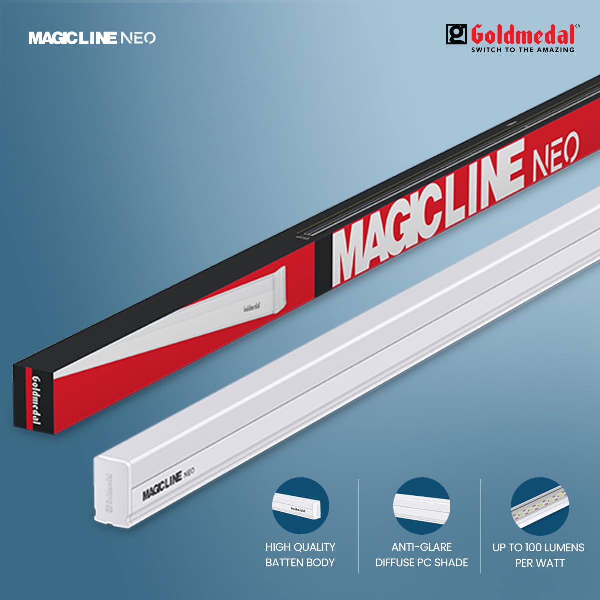 Goldmedal Magic Line Neo 20W T5 Led Batten - Cool Daylight 1.0 Piece