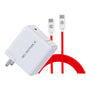 Nu Republic All-in-one 30W Charger With Type C To Type C 6A Cable Included (White-Red) 1.0 unit