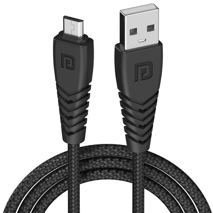 Portronics Konnect B Micro 1M Micro USB Nylon Braided Cable - Black 1.0 unit
