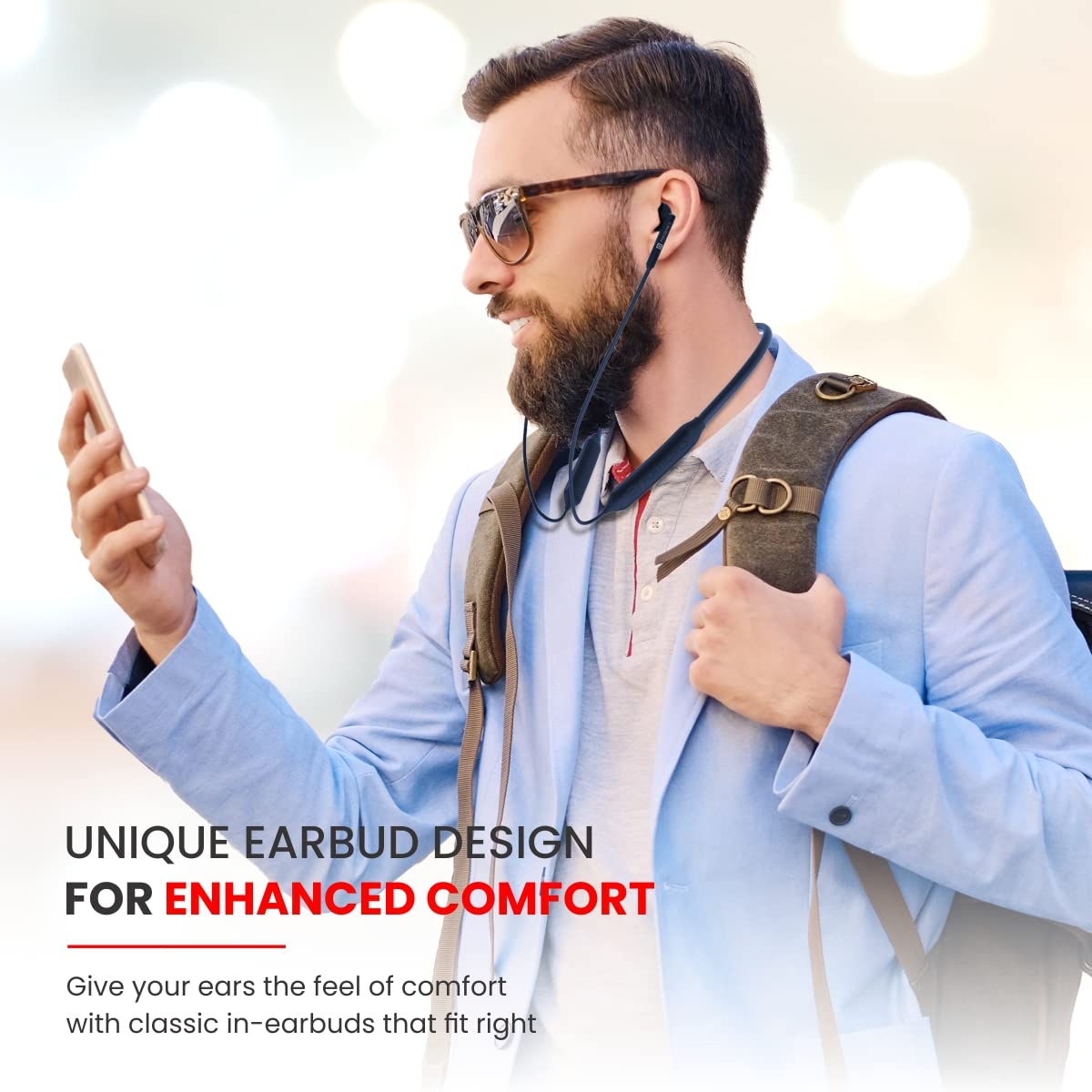 Portronics Harmonics Z5 Wireless Stereo Headset - Blue 1.0 Piece