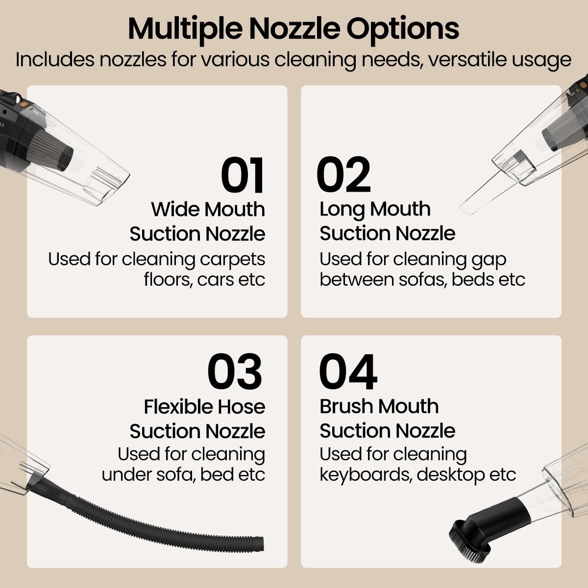 Portronics Mopcop Portable Vacuum Cleaner - Black 1.0 Piece