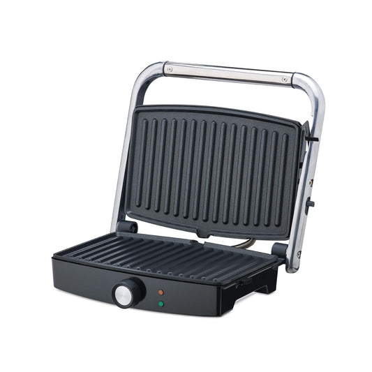 Morphy Richards Imperio Grills SM 72 Sandwich Maker, 1500W, Non-Stick Coating (Black and Silver) 1.0 unit