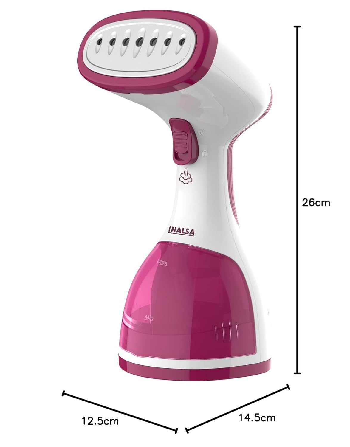Inalsa Travel Pro Garment Steamer (1500W) Compact with Foldable Handle - Blue 1.0 Piece