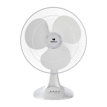 Havells Sameera 400mm High-Speed Table Fan for Powerful Airflow - White 1.0 Piece