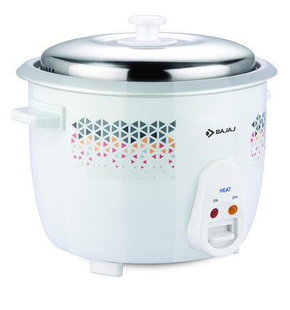 Bajaj 1.8L 700W DLX Rice Cooker Stainless Steel (White) 1.0 unit