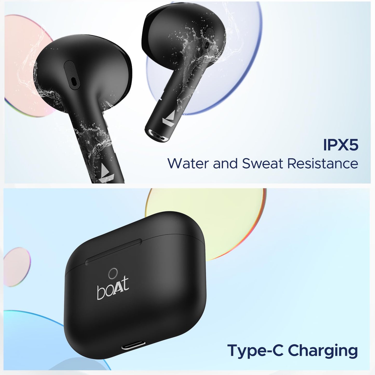 boAt Airdopes Ace TWS in Ear Earbuds w/ 35H Playback, 13mm Drivers, Dual Mics ENx & Beast Mode