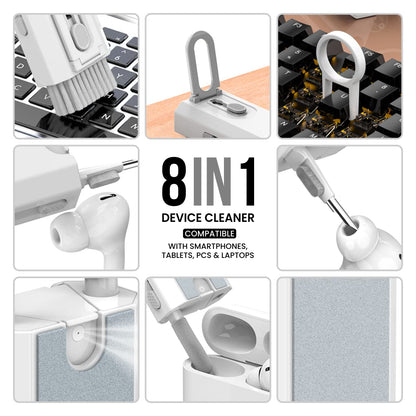 Portronics Clean M Multifunctional Cleaning Kit - White 1.0 pack