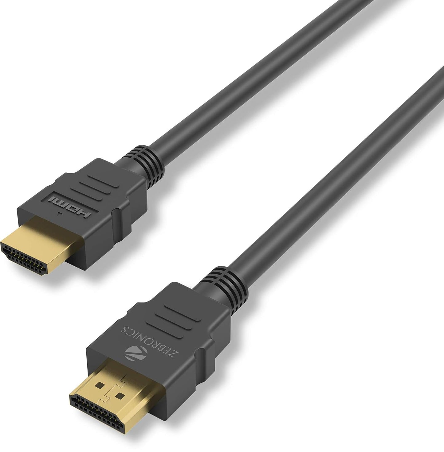 Zebronics HAA1520 HDMI Cable, 1.5m Length, Gold Plated Connectors, Supports 3D, 4K, ARC (Black) 1.0 unit