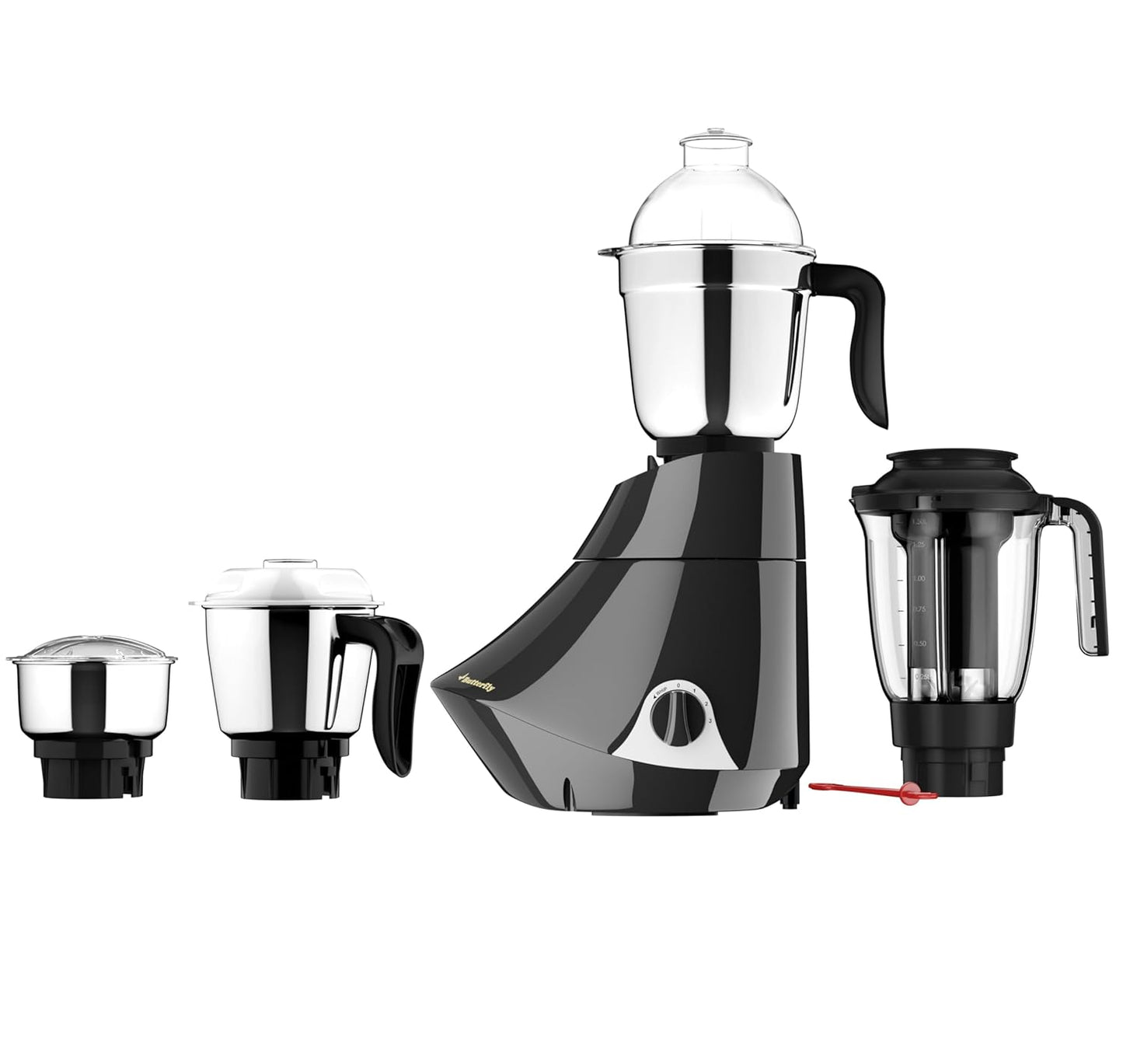 Butterfly Smart Mixer Grinder, 4 Jars, 750W, Stainless Steel (Silver & Black) 1.0 unit