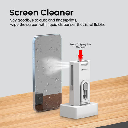Portronics Clean M Multifunctional Cleaning Kit - White 1.0 pack