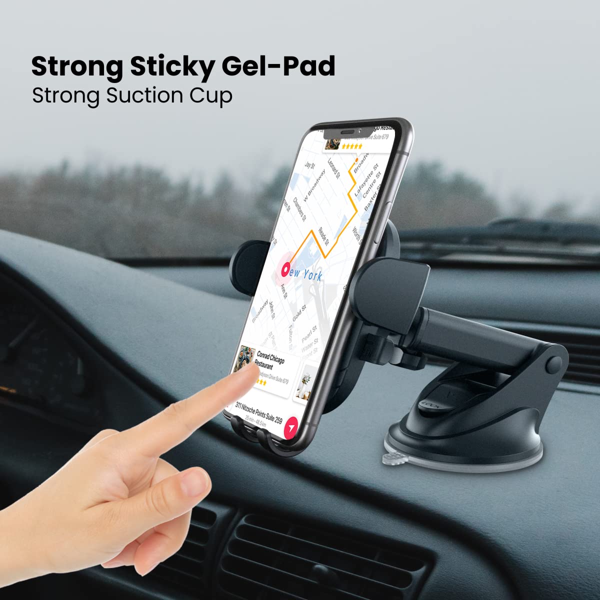 Portronics Clamp M2 Mobile Phone Holder - Black 1.0 unit