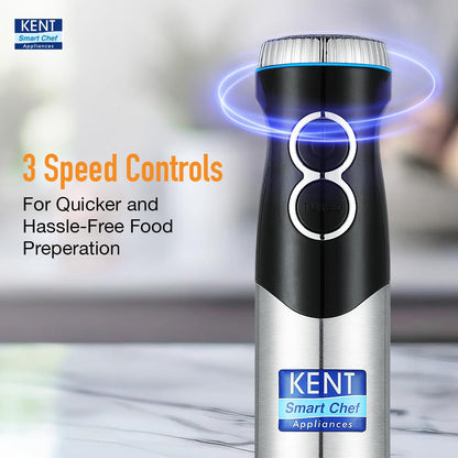 Kent Hand Blender, Stainless Steel Blade, 450W (White) 1.0 unit