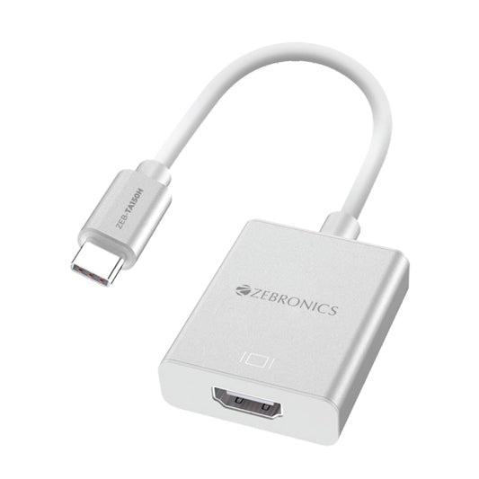 Zebronics TA150H Multiport Adapter, Type C to 4K HDMI Output, 15cm Cable 1.0 Piece