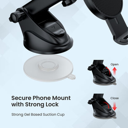 Portronics Clamp M3 Mobile Phone Holder - Black 1.0 Piece