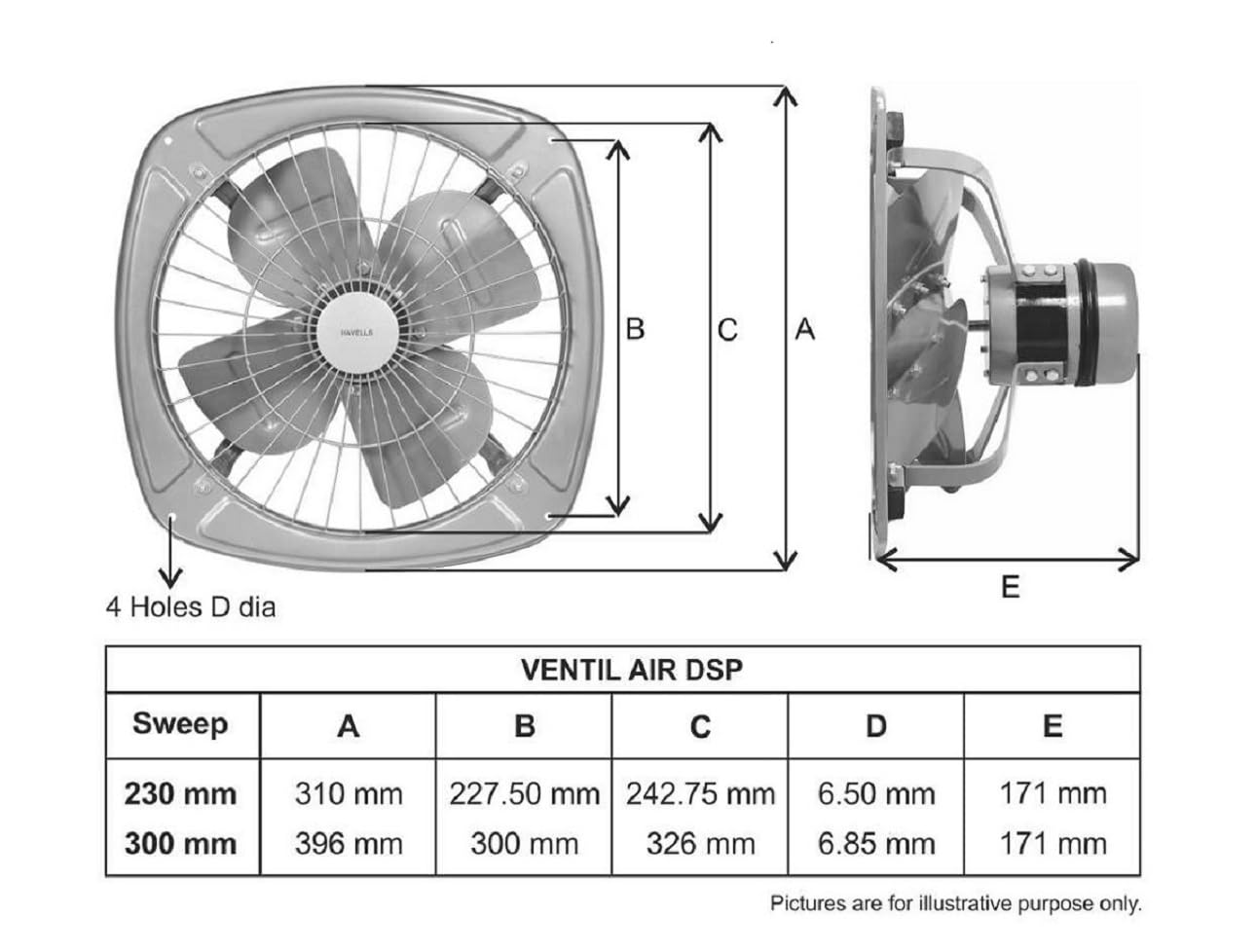 Havells Ventil Air DSP 300mm Exhaust Fan Suitable for Bathroom, Kitchen, and Office| Warranty: 2 Years | (Choco Brown) 1.0 pack