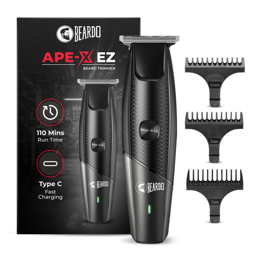 Beardo Ape-X EZ Trimmer Men Beard | 110 Min Run Time | 7000 RPM Motor | Lithium Ion Battery 1.0 pack