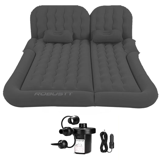 Robustt SUV Car Inflatable Bed - Black (Pack of 1) | 2 Air Pillow & Air Pump | Car Sleeping Bed for Kids | Car Back Seat Bed | Quick Inflatable Bed |