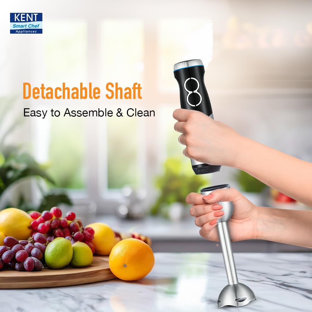 Kent Hand Blender, Stainless Steel Blade, 450W (White) 1.0 unit