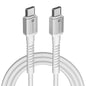 Portronics Konnect X 60W Type C to Type C 1m - White 1.0 Piece