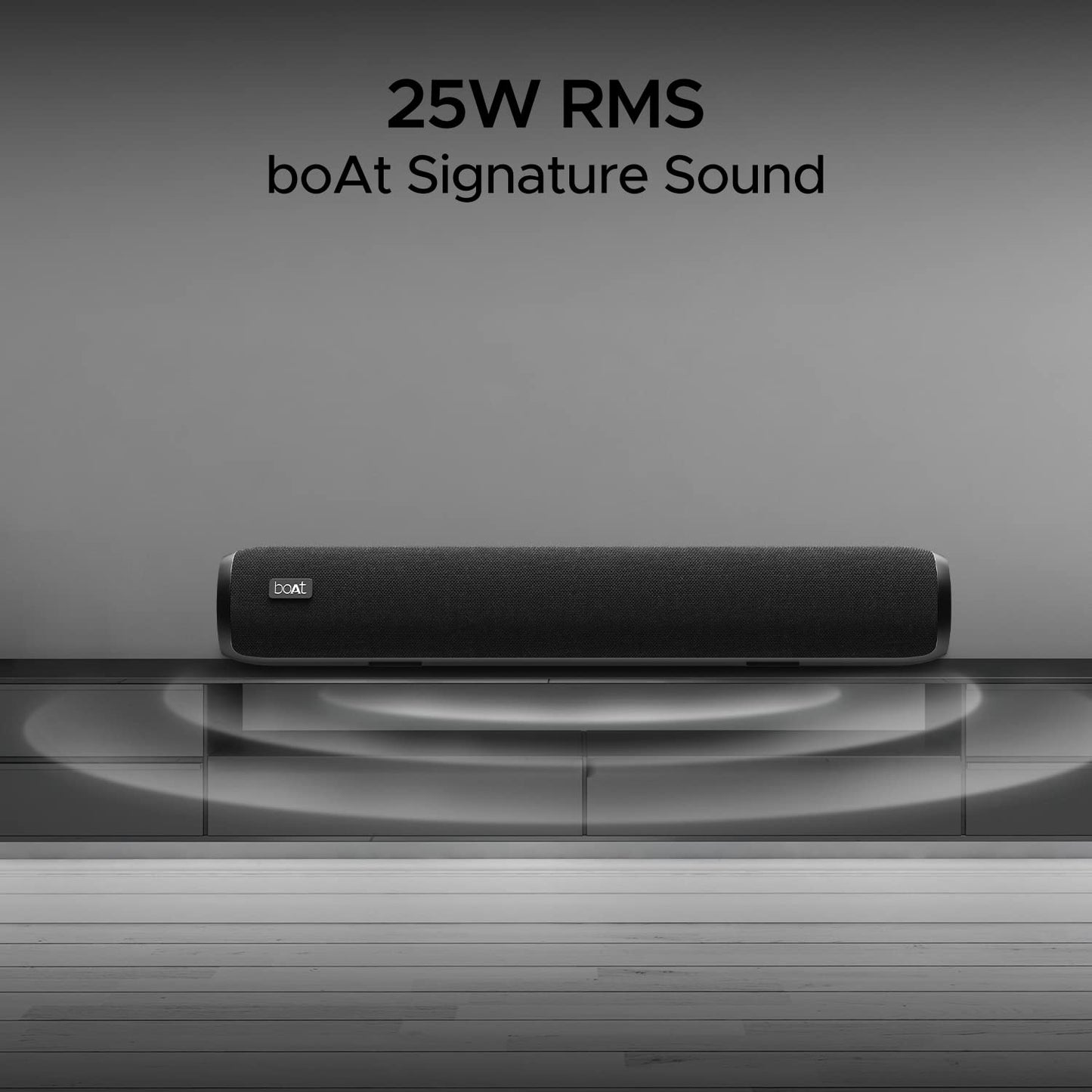 boAt Aavante Bar 610 Bluetooth Soundbar, 25W, 7 Hours Playtime (Charcoal Black) 1.0 unit