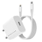 Dubstep Sprint 20W USB-C Charger with PD PPS 3.0 Supports All Fast Charging Technologies (With Type-C To L Cable, White) 1.0 unit