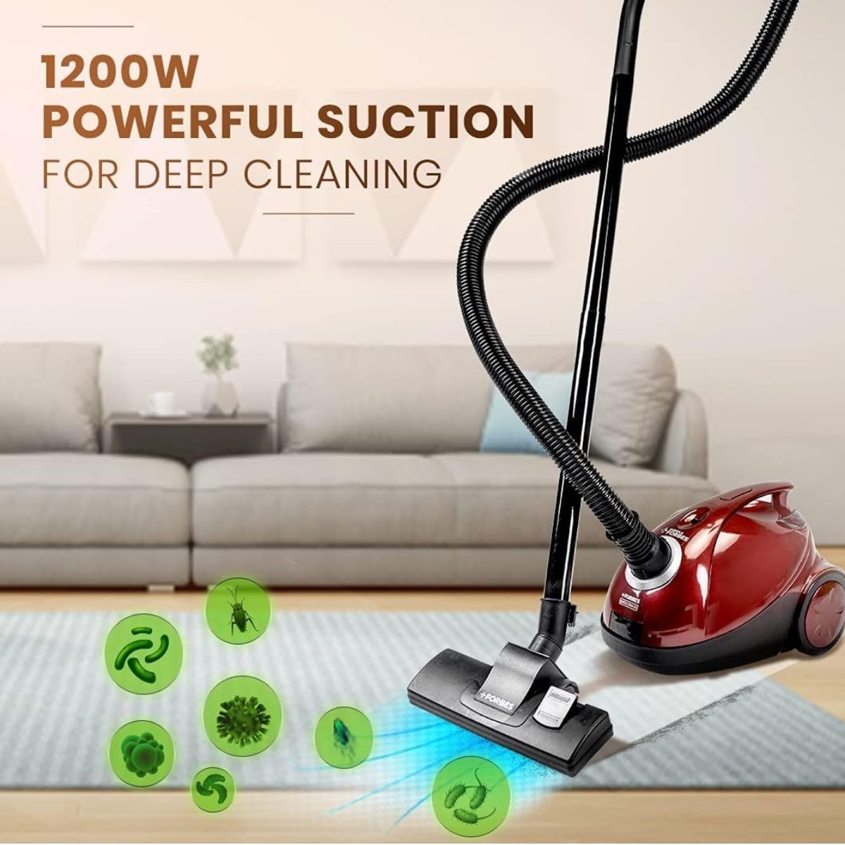 Eureka Forbes DX Vacuum Cleaner For All Floor (Red & Black) 1.0 unit