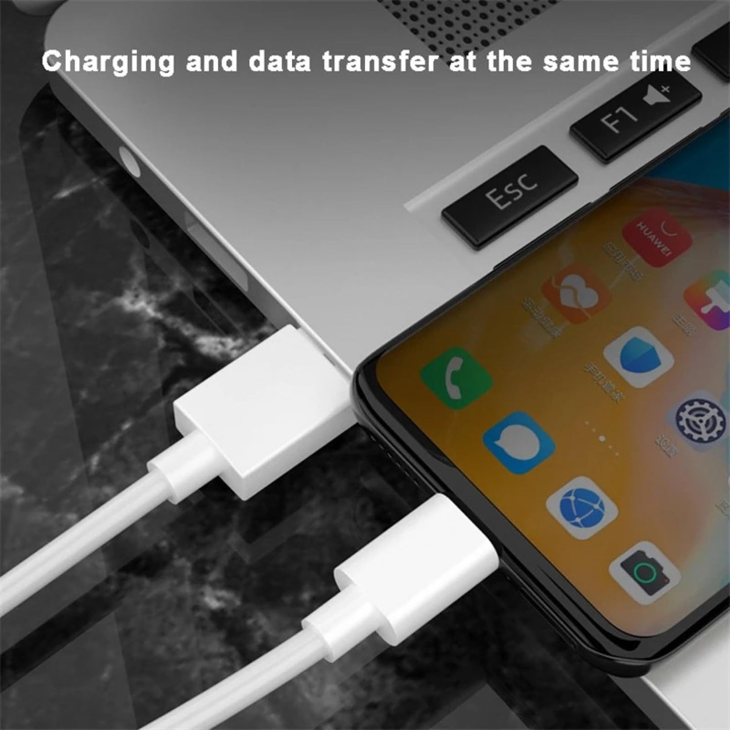 Sounce Realme 65W Super Vooc Fast Charging Type-C Cable for Realme Series ,White 1.0 Piece