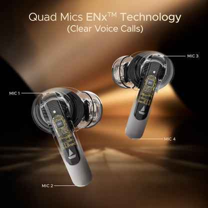 boAt Airdopes 141 ANC w/ Active Noise Cancellation (~32dB), 50ms Low Latency, ENx, 42H Battery, Fast Charge, BT v5.3 (White) 1.0 unit