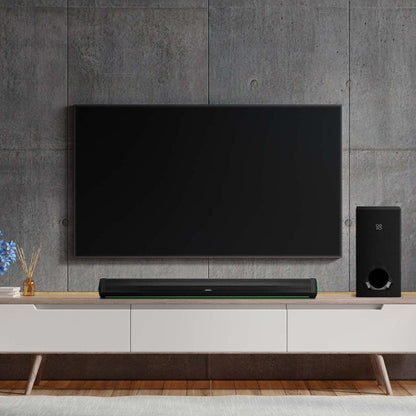 GOVO GOSURROUND 900 Soundbar, 200W, Bluetooth v5.3 (Platinum Black) 1.0 unit