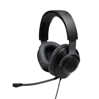 JBL Quantum 100 Wired Over Ear Gaming Headphones With Mic, 40mm Dynamic Driver,Detachable Mic(Black) 1.0 Piece