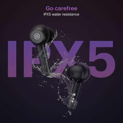 Noise Buds VS201 V3 In-Ear Truly Wireless Earbuds With Mic, 60 Hrs Playtime, IPX5, Bluetooth v5.1 (Matte Black) 1.0 Piece