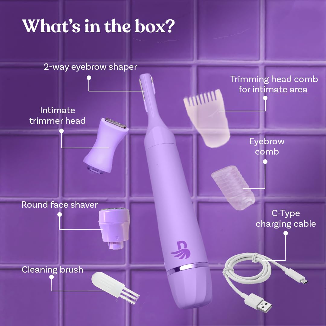 Bombae Sensitive Bikini Trimmer (Purple) 1.0 pack