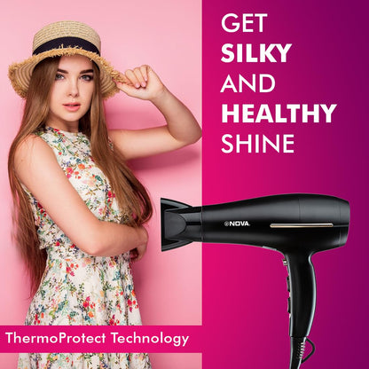Nova NHP 8213 Hair Dryer (1800 W, Black) 1.0 Piece