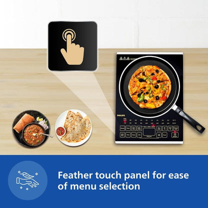 Philips HD4928/01 2100W Viva Collection Induction Cooktop (Black)