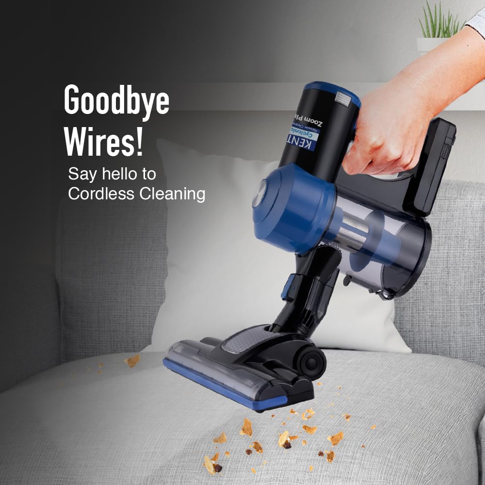 kent Zoom Plus Vacuum Cleaner, Cyclone5 Technology (Blue) 1.0 unit