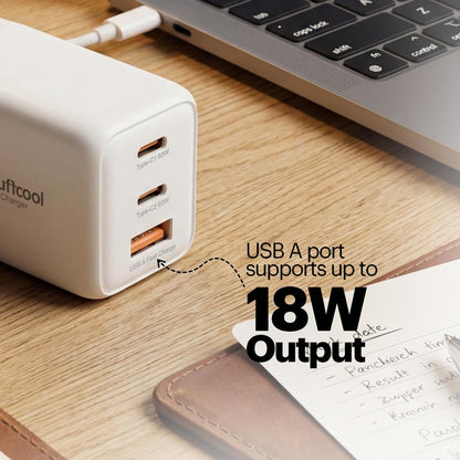 Stuffcool Nova 65W Triple Port Adapter (White) 1.0 unit