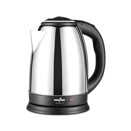 Kenstar Estella Electric Kettle, 1.6L, Stainless Steel, Auto Shut off, rotatble base 1.0 pack