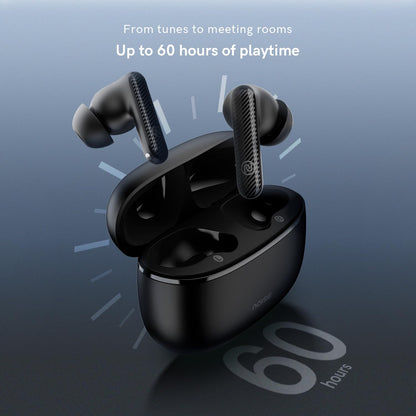Noise Aura Buds In-Ear Truly Wireless Earbuds With Mic, 60 Hours Playtime, ENC, IPX5, Bluetooth v5.3 (Black) 1.0 unit