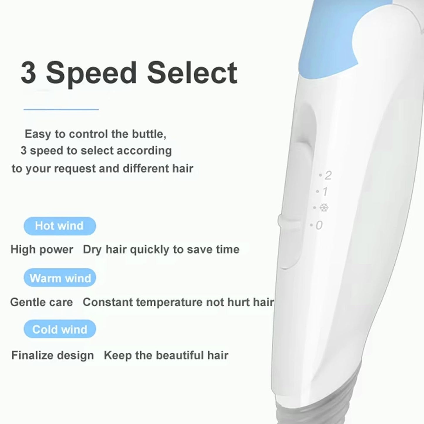 Pigeon Hair Dryer| 1200 Watts| 3 Speed & Temperature With Cool Shot (Hot/Cool/ Warm)| Foldable Handle| For Women and Men| 2 Years Warranty 1.0 Piece
