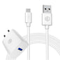 Nu Republic Sprint Ultra 12W Superfast Charger (Adaptor With Cable USB A To Type C) - White 1.0 unit