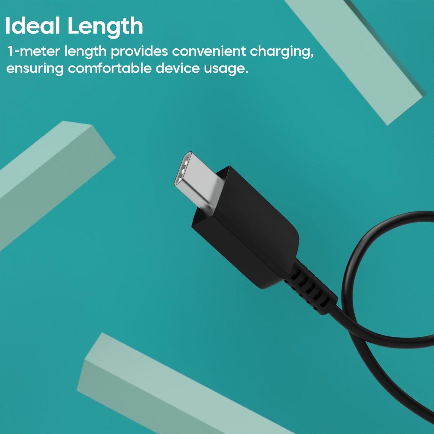 Sounce Samsung Usb To Type C 1.5 Meter 25W Fast Charging Usb C Cable,Black 1.0 Piece