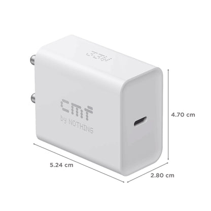 CMF BY NOTHING 33 W QUICK CHARGE 3 A WALL CHARGER FOR MOBILE (WHITE) 1.00 UNIT