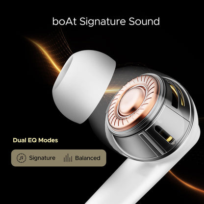 boAt Airdopes 141 ANC w/ Active Noise Cancellation (~32dB), 50ms Low Latency, ENx, 42H Battery, Fast Charge, BT v5.3 (White) 1.0 unit