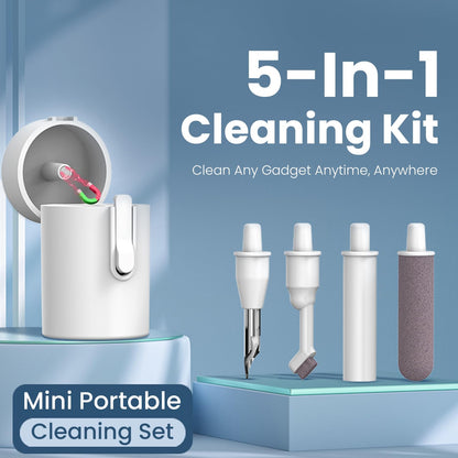 Portronics Clean U 5 in 1 Cleaning Kit - White 1.0 unit