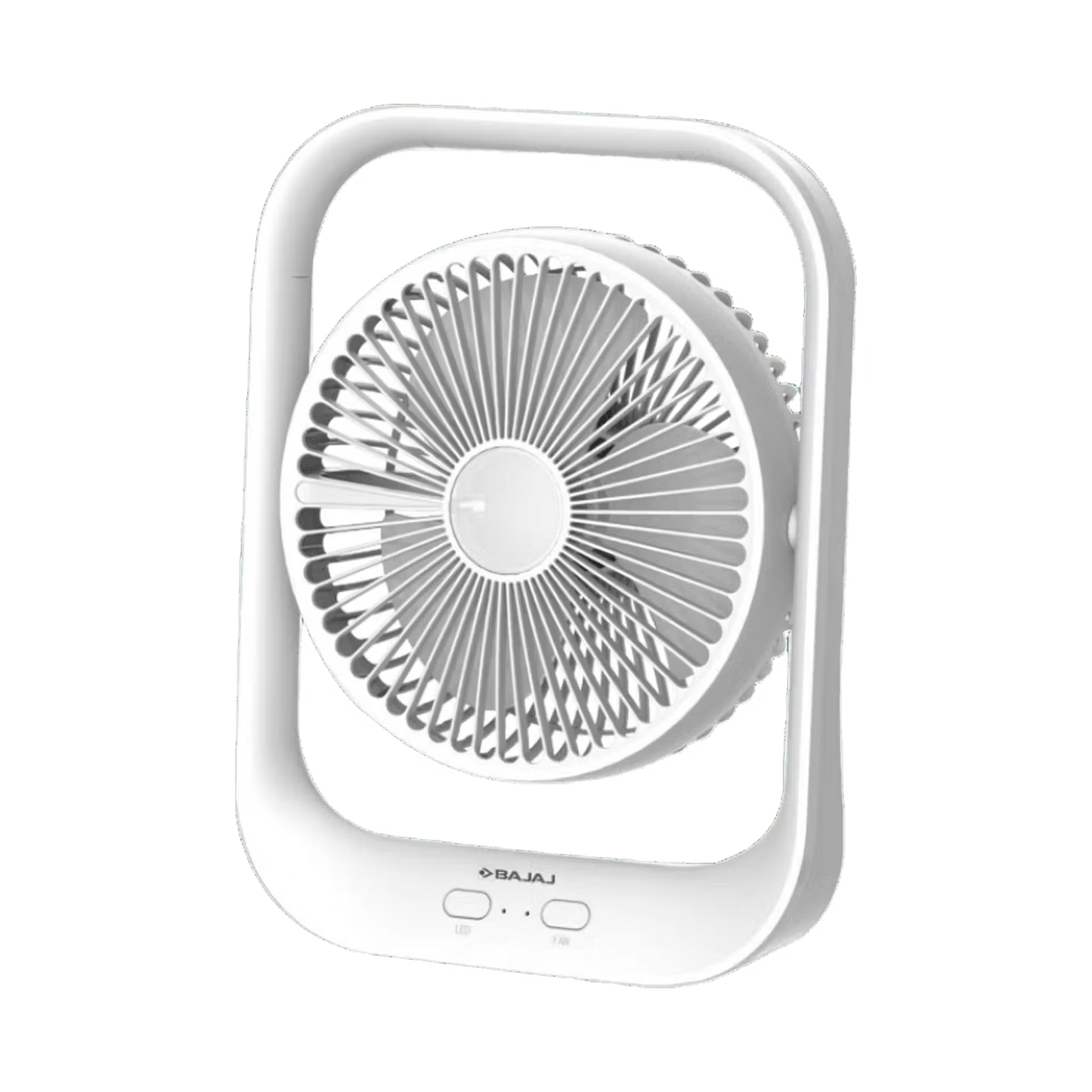 BAJAJ PYGMY TABLE FAN WITH USB CHARGING AND LED LIGHT 2100 RPM HIGH SPEED (WHITE) 1.00 UNIT