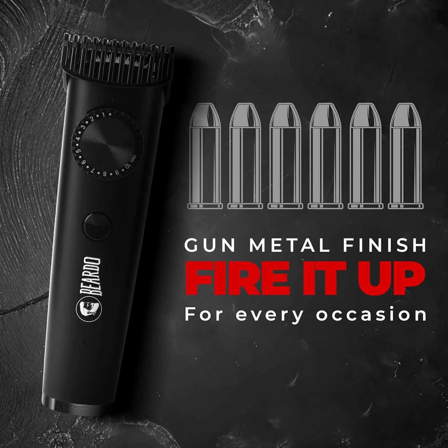 Beardo Don Trimmer For Men | 150 Min Run Time | Cordless | Stainless Steel Blades | Li+ Battery 1.0 unit