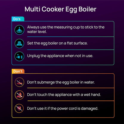 Wipro Elato BE201 Multicook egg boiler, 4-in-1(boils 16 eggs), 500W, Steam Rice, Cook Vegetable 1.0 unit