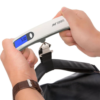 Ant Aels020 Portable Digital Luggage Scale, 50Kgs Hanging Baggage Scale With Backlit Lcd Display, Portable Suitcase Weighing Scale, Travel Luggage 1.0 Piece