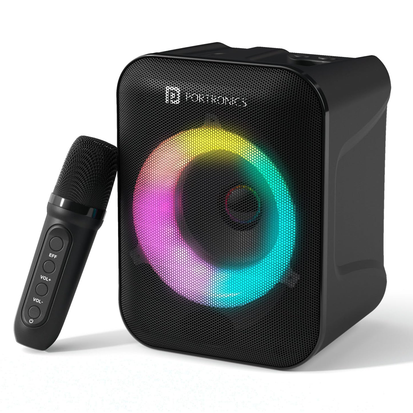 Portronics Apollo One 20W Bluetooth Speaker with Wireless Karaoke Mic - Black 1.0 Piece